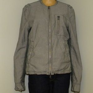 John Varvartos Light Jacket Gray Size Medium